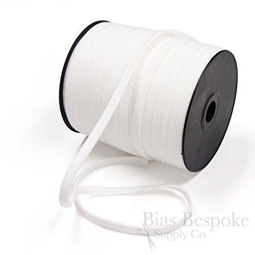 5 Yards of UMA Plush Bra Underwire Casing, Natural White (Dyeable), Made in Italy