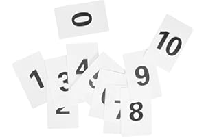 jojofuny Number Cards Set 11Pcs Plastic Numbered Place Cards 3.35X2.17 Inches for Weddings and Restaurant