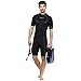 Phantom Aquatics Men's Marine Shorty Wetsuit, Black, Large