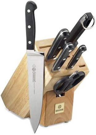 Mundial 5100 Series 7-Piece Knife Set with Block, Black