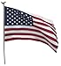 Valley Forge Flag US1-1 Valley Forge Residential Kit w/ 3' x 5' US, Steel Pole, red, White & Blue Flag, Steel Bracket