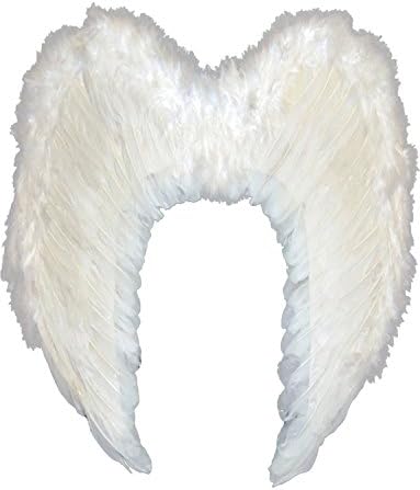 Halloween Christmas Party Angel Wings Feather Fairy Costume White
