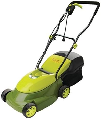 Durable Steel Blade Electric Corded Lawn Mower w/ Grass Box, Green