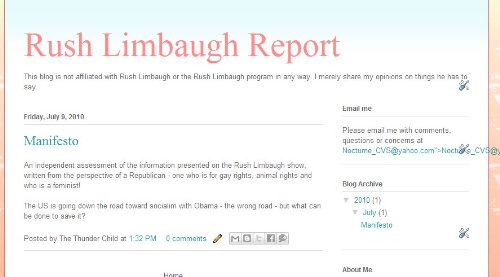 The Rush Limbaugh Report