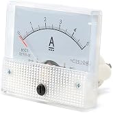 JESSINIE 85C1 DC Pointer Ammeter Analog Current Voltmeter Measuring Panel 65 * 56MM 0-5A Ammeter Analog Panel Meter DC 85C1 5A