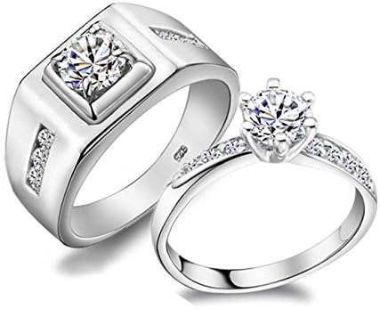 Mens and Womens Couple Rings 925 Sterling Silver Jewelry Wedding Couple Bands Men Ring Anillos Hombre % off Ulove J473