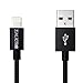 [Apple Mfi Certified] Zealectro® High Speed Data Sync USB Cable 3.3ft Lightning Connector 1m Nylon Braided 2016 New Version Support IOS 9 [Safe & Fast Charging][anti-twisting][black]