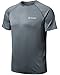 TM-MTS03-DGZ_Medium Tesla Men's HyperDri Short Sleeve T-Shirt Athletic Cool Running Top MTS03