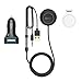 iClever FM Transmitter Radio Car Kits with USB Car Charger 3.5mm Aux Cable, Compatible with iPhone, iPod, Android Smartphone and More
