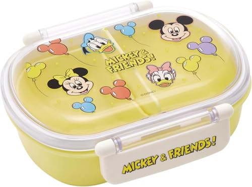 スケーター(Skater) 弁当箱 子供 360ml ふわっと盛れるフタ 日本製 ランチボックス 1段 食洗機対応 レンジ対応 ディズニー ミッキー＆フレンズ 風船 男の子 女の子 QAF2BAAG-A