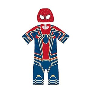 Iron Spiderman Badpak Cosplay Jongen Zwemmen Kostuum Zomer Strand Badmode Bodysuit Kid Surfwear Korte Mouw Rashguard…