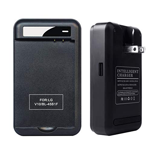 LG V10 Specialized Battery Charger: Lrker Specialized Intelligent Portable USB Travel Wall Charger for LG V10 Phone Spare battery - Black - Battery is Not Included (1S Charger) LG V10 Specialized Battery Charger: Lrker Specialized Intelligent Portable USB Travel Wall Charger for LG V10 Phone Spare battery - Black - Battery is Not Included (1S Charger)