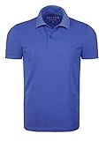 Marquis Modern Fit Pique Polo Shirt - Dazzling Blue, Large