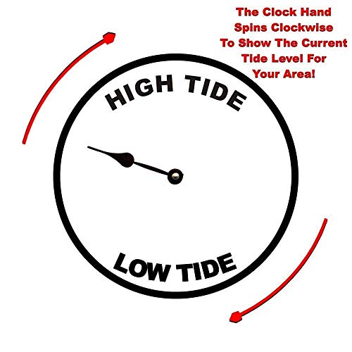 Personalized Blue Crab Tide Clock Beachfront Decor