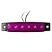 Partsam 10x 3.8 6 LED Side Marker Indicators Light Safety Trailer Truck Lorry Van RV HGV Purple, Slim Line Sealed Purple Led Marker Lights Rear Marker Lights Cab Marker Lights