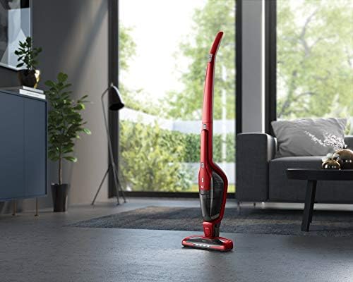Aspirador sem fio aeg cx7-2-45an, autonomia de 45 min, 18 v, 2 velocidades, escova 180º com led, aspirador portátil especial para animais de estimação, tanque de 0,5 l, vermelho