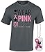 Awkward Styles Men's I Wear Pink for Someone Special T-Shirt Cancer Shirt XL Charcoal