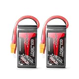 GOLDBAT 4S 1500mAh 100C 14.8V LiPo Battery Pack with XT60 Plug for Heli Airplane Drone FPV Racing (2 Packs)
