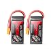 GOLDBAT 4S 1500mAh 100C 14.8V LiPo Battery Pack with XT60 Plug for Heli Airplane Drone FPV Racing (2 Packs) primary
