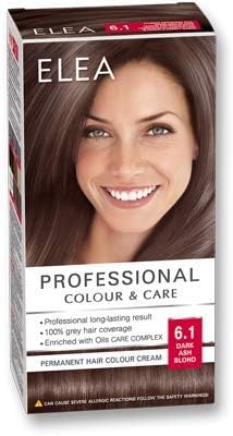 Elea Professional Creme De Coloration Permanente Pour Cheveux 6 1 Blond Cendre Fonce Avec Complexe De Soin D Huiles Amazon Fr Beaute Et Parfum