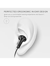Auriculares con micrófono, auriculares Vogek con cable aislante de ruido, micrófono integrado estéreo y control de volumen para Smasung, smartphone Android y cualquier dispositivo con puerto de 0.138 in.