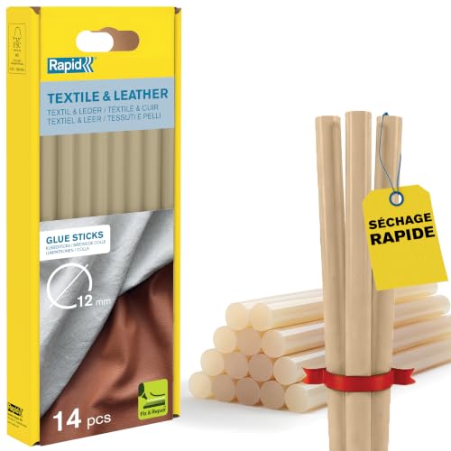 Rapid 12 mm Glue Sticks Universal White - Ø12 x 190 mm, 48 pcs, 880g, Packed in Box