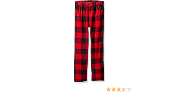 kids red plaid pajama pants
