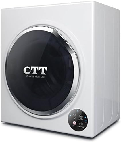 CTT 13 Lbs. Capacity/3.5 Cu.Ft. Intelligent Compact Portable Tumble Clothes Laundry Dryer, Intelligent Humidity Sensor - White
