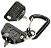 (2 Pack) HD Switch Ignition Switch KEY replaces Toro TimeCutter Zero Turn 4225 5060 SS4235 SS5000 SS3200 SS3216 SS3225 SS4200 SS4225 SS4250 SS4260 SS5035 SW3200 SW4200 SW5000 + FREE Carabiner Keychain