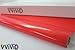 VViViD Red Gloss 3 Inches x 4 Inches Sample Vinyl Wrap with Air Release Technology