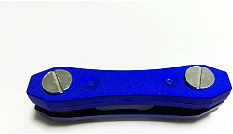 Vellhater Creative Portable Compact Key Ring Smart Organizer Clip with LED Light (Blue)