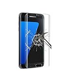 [2-Pack] Galaxy S7 Edge Screen Protector [Full 3D Coverage] PET Film Curved Edge to Edge OBYOBY [Anti-Bubble] [HD Ultra Clear] 0.2mm Screen Protector for Samsung Galaxy S7 Edge