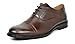 Bruno MARC Men's Oxford Modern Classic Lace Up Leather Lined Perforated Cap-Toe Dress Oxfords Shoes