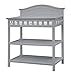 Thomasville Kids Southern Dunes Changing Table, Pebble Gray, Changing Table with Water Resistant Changing Pad, Safety Strap & Two Storage Shelves, for Infants & Toddlers