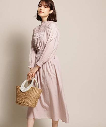 Amazon アナトリエ Anatelier Lサイズあり コットンビスコースレースワンピース 40 L ピンク 072 ワンピース チュニック 通販