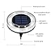 Solar Lights Outdoor, Newest Design Solar Disk Lights Outdoor, Waterproof Patio Garden Pathway In-Ground Lights - White(4 Pack)
