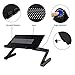 MICOE Laptop Stand Riser & Computer Desk Multifunctional Adjustable Portable Table Bed Tray with Ergonomic Dual Layer Tabletop Design Aluminum Blackthumb 3