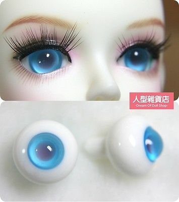 12mm 14mm 16mm For BJD DOD AOD MK OK RD Doll Dollfie Glass Eyes Outfit blue 10