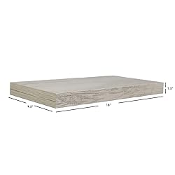 Home Basics Floating Wall Shelf Washed Grey