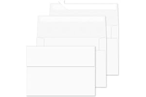 RINRDA 4x6 Envelopes For Invitation,A4 Envelope white,50 Pack card Envelope Self Seal,for weddings, greeting cards,baby shower,photos,birthday