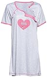 Happy Mama. Womens Maternity Nursing Breastfeeding Nightdress Shirt Gown. 893p