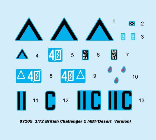Trumpeter British Challenger I Main Battle Tank Desert Version (1/72 Scale)