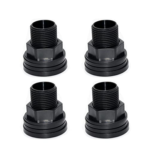 PVC Bulkhead Fitting Double Threaded Bulkhead Water Tank Connector For