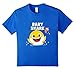 Kids Pinkfong Baby Shark t-shirt with text 4 Royal Blue