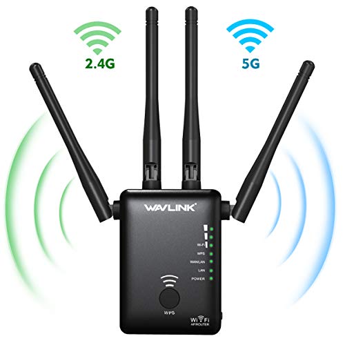 1200Mbps Dual Band WiFi Repeater,WAVLINK Wireless Repeater WiFi Range