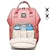 Yokstore Diaper Bag Backpack, Waterproof Nappy Bag for Mom and Dad, Maternity Diaper Bag Multipurpose Travel Backpack with Stroller Straps, Large Capacity, Pink Medium