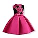 ZaH Baby Girl Dress Party Wedding Flower Dresses Christmas Gowns(Hot Pink,7-8Y)