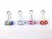 yueton Pack of 24 Lovely Printing Style Metal Binder Clips, Paper Clips Clamps File Organizer