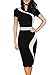 SYLVIEY Womens Vintage Elegant Shirtwaist Work Business Cocktail Pencil Dress