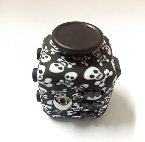 Coopei Fidget toys Cube for Fidgeters! Stress Relief Anxiety Attention Desk Toy for Adult and Children (Small Skull)